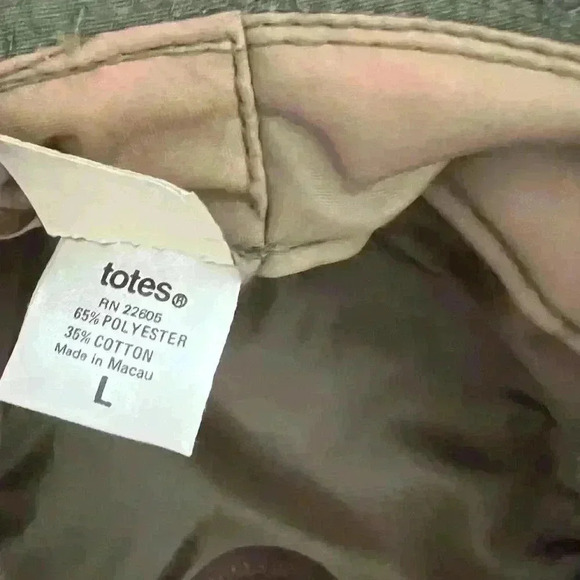 Totes Army Green rain hat. Large - Picture 5 of 7